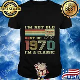 Best Of 1970 50th Birthday Gifts Cassette Tape Vintage T-Shirt