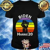 Biden Harris 2020 Rainbow Black Lives Matter Retro BLM T-Shirt