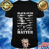 Black Guns Matter T-Shirt - 2nd Amendment Funny Gun T-Shirt