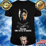 Black panther rip chadwick actor 1976 2020 thanks for the memories signature shirt