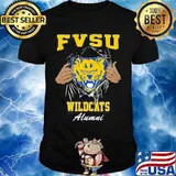 Blood inside cat fvsu wildcats alumni shirt