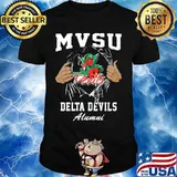 Blood inside mvsu delta devils alumni shirt