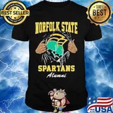 Blood inside norfolk state spartans alumni shirt