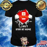 Blood inside royal mail i can't stay at home covid-19 2020 shirt