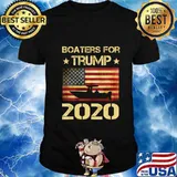 Boaters For Trump 2020 Funny Election Gift Boating Boater T-Shirt