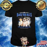 Bulldog back the blue we've got your six american flag shirt
