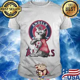 Cat tattoos los angeles angels logo shirt
