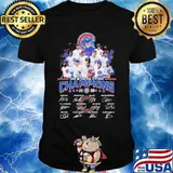 Chicago cubs 2020 nl central division champions signatures shirt