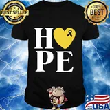 Childhood Cancer Fighter Shirts Hope Gold Ribbon Awareness T-Shirt