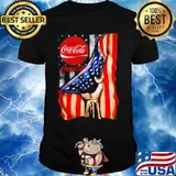 Coca cola american flag shirt