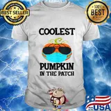 Coolest Pumpkin In The Patch Halloween Boys Girls Quarantine shirt