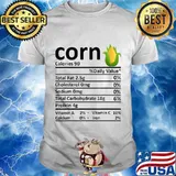 Corn Nutrition Food Facts Thanksgiving Costume Christmas T-Shirt