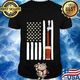 Craft Beer American Flag Great Oktoberfest Brewery Drinking T-Shirt