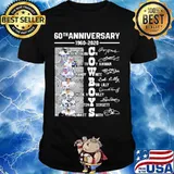Dallas cowboys 60th anniversary 1960 2020 signatures shirt