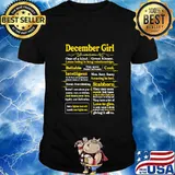 December Girl One Of A Kind Birthday Gift For Woman Funny T-Shirt
