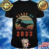 Dinosaur Class Of 2033 First Day Kindergarten Boys Kids Gift T-Shirt