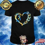 Down right perfect ribbon butterflies heart shirt