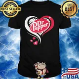 Dr pepper logo hearts diamond shirt