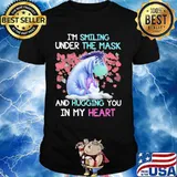 Eeyore donkey i'm smiling under the mask and hugging you in my heart shirt