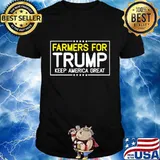 Farmers for Trump 2020 farmer gift Election Trump Supporter T-Shirt
