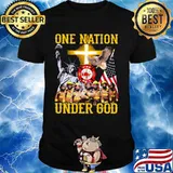 Firefighter one nation under god shirt