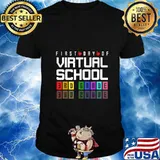 First Day of Virtual School 3rd Grade Quarantine Learning T-Shirt