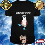 Footed Boobie Shirt Women I Love Boobies Funny Blue Bird T-Shirt