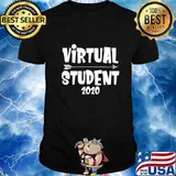 Funny Back to School 2020 Shirts Boys Girls, Virtual Student T-Shirt