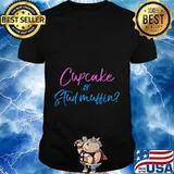Funny Gender Reveal Family Shirts Cupcake or Stud Muffin Premium T-Shirt