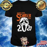 Funny Halloween 2020 Gift Design Nothing Scarier Than 2020 T-Shirt