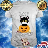 Funny Halloween Cat 2020 Shirt Cat Pumpkin - Meow-O-Ween T-Shirt