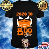 Funny Halloween Cute Ghost Wearing Mask 2020 Is Boo Sheet T-Shirt