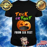 Funny Halloween Pumpkin JackOLantern Wearing A Mask 2020 T-Shirt