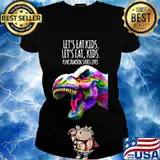 Funny Lets Eat Kids Punctuation Saves Lives Grammar T T-Shirt Ladies tee