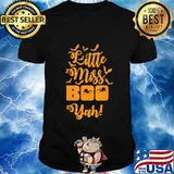 Funny Little Miss Boo Yah Halloween Party Costume Gift T-Shirt