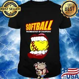 Funny Softball Shirt - Breakfast of Champions T-Shirt