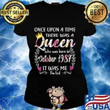 Girls 33rd Birthday Queen October 1987 Queen Birthday T-Shirt Ladies tee