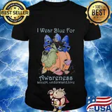 Gnomes i wear blue for awareness accept understand love white shirt