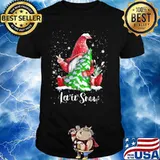 Gnomes let it snow christmas tree shirt