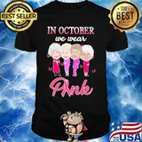 Golden girls in october we wear pink cancer awareness shirt