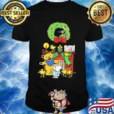 Grateful dead bear snoopy and turtle merry christmas shirt