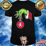 Grinch holding bear merry christmas shirt
