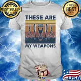 Hairstyles these are my weapons vintage retro shirt