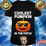 Halloween Coolest Pumpkin In The Patch Boys Girls Kids T-Shirt