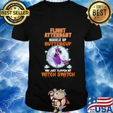 Halloween flight attendant buckle up buttercup you just flipped my witch switch shirt