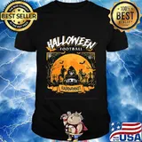 Halloween Football Costume Gift Halloween Ghost Soccer T-Shirt