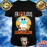 Halloween ghost mask faboolous counselor shirt