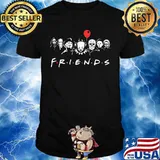 Halloween horror characters balloon friends shirt