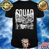 Halloween horror characters band squad shirt