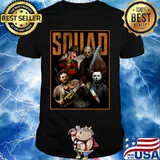Halloween horror characters squad shirt